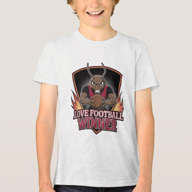 Camiseta I love football  (Frente)