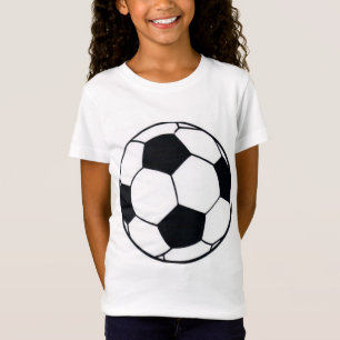 Camiseta I Love Football (Futebol de futebol) Black and Whi
