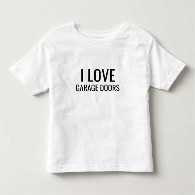 Camiseta I Love Garage Doors Gift Favor Funny Christmas (Frente)
