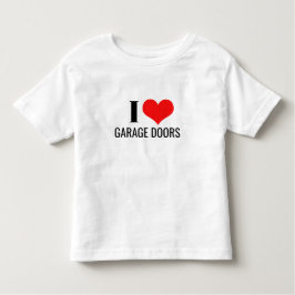 Camiseta I Love Garage Doors Red Heart Funny Christmas Gift