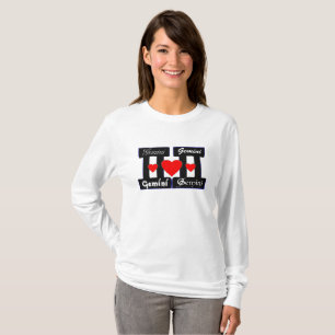 Camiseta ♊! I Love Gemini-Best-Zodiac Sign Fab Longsleeve
