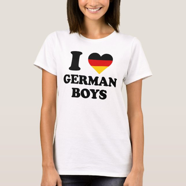 Camiseta I love German Boys (Frente)