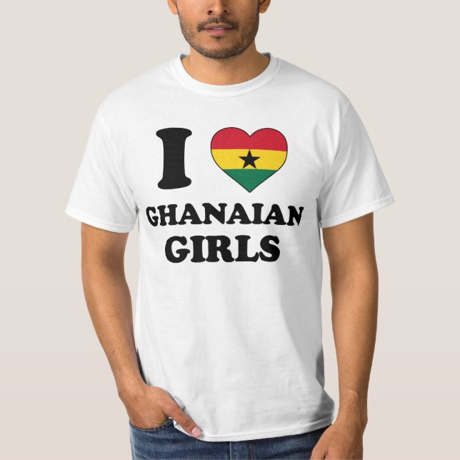 Camiseta I love Ghanaian Girls (Frente)