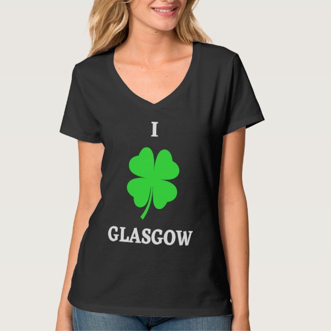 CAMISETA I LOVE GLASGOW (Frente)