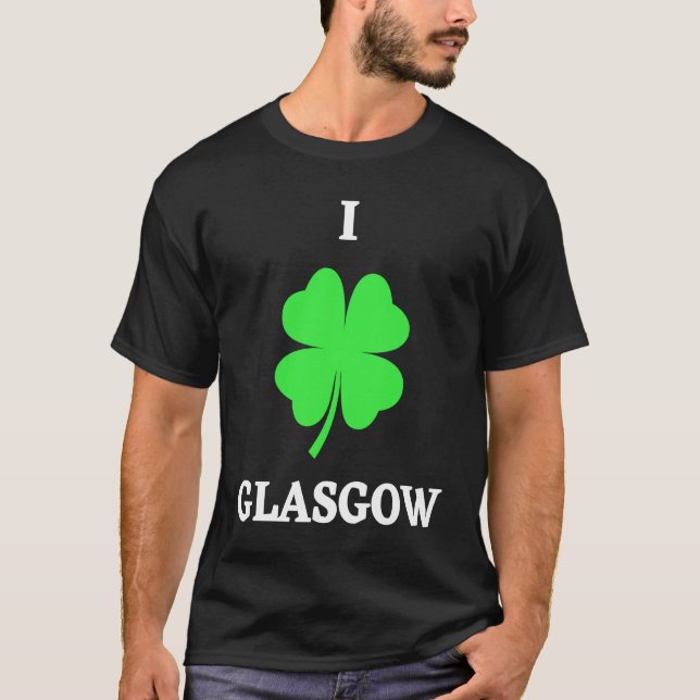 CAMISETA I LOVE GLASGOW (Frente)