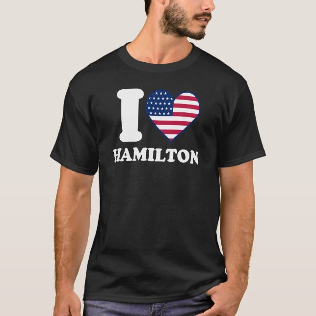 Camiseta I love Hamilton I heart Hamilton (Frente)
