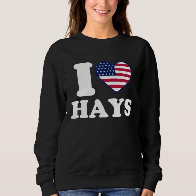 Camiseta I love Hays I heart Hays (Frente)