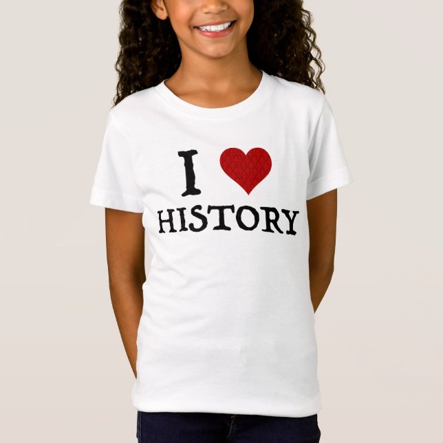 Camiseta I Love (Heart) History (Frente)