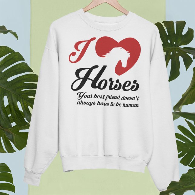 Camiseta I Love/Heart Horses (Criador carregado)