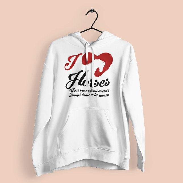 Camiseta I Love/Heart Horses (Criador carregado)