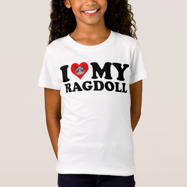 Camiseta I Love (Heart) My Ragdoll (Frente)