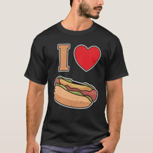 Camiseta I love hot dogs