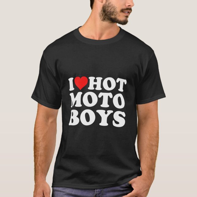 Camiseta I Love Hot Moto (Frente)