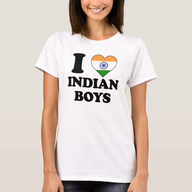 Camiseta I love Indian Boys (Frente)
