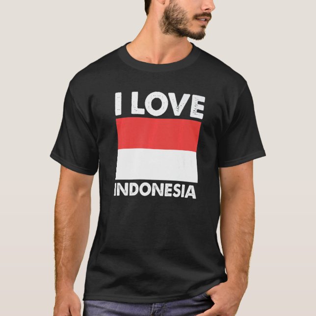 Camiseta I Love Indonesia I Heart Indonesia Family Travel I (Frente)