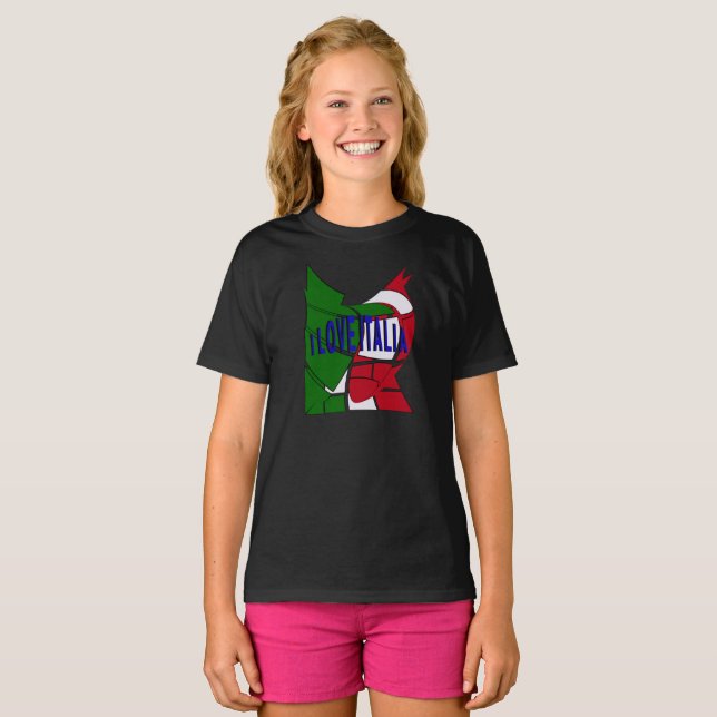 Camiseta I Love Italia (Frente Completa)