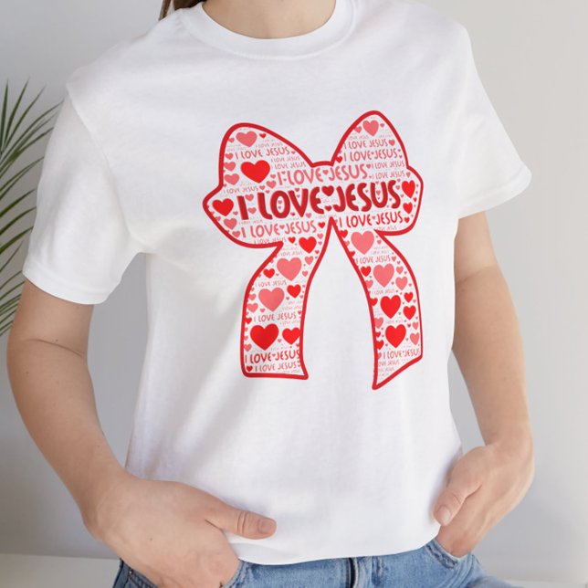 CAMISETA  I LOVE  JESUS BOWS (Criador carregado)