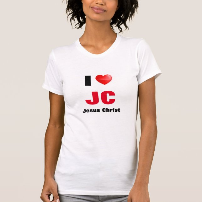 Camiseta I love Jesus Christ  (Frente)