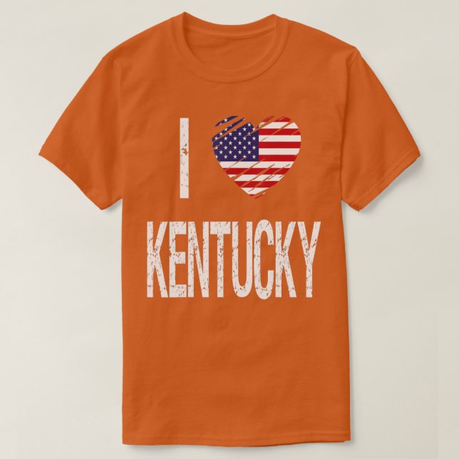 Camiseta I love Kentucky   1  (Frente do Design)