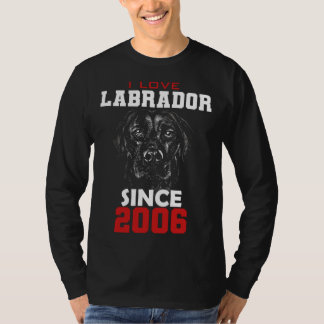 Camiseta I love labrador since 2006