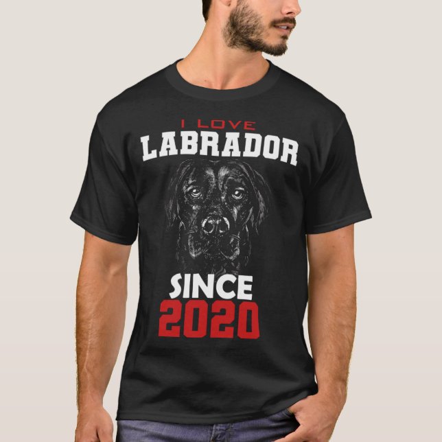 Camiseta I love labrador since 2020 (Frente)