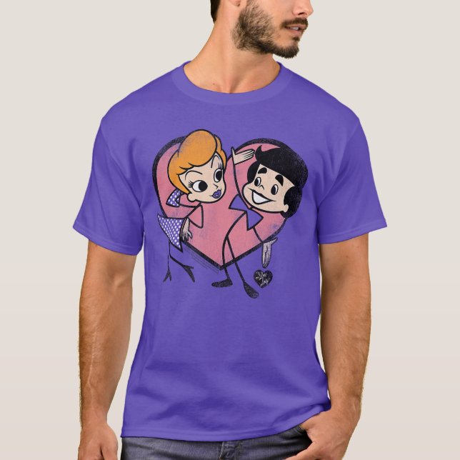 Camiseta I Love Lucy Cartoon Love girl (Frente)