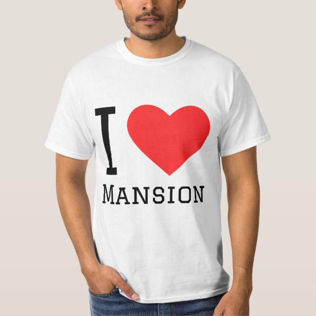 Camiseta I love mansion (Frente)