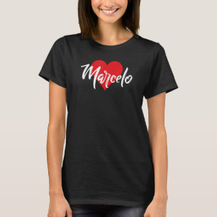 Camiseta I Love Marcelo First Name I Heart Named