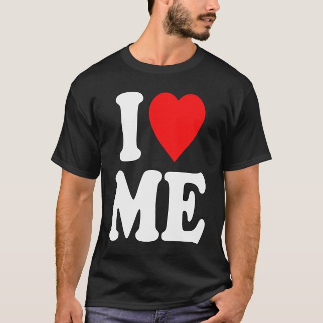 Camiseta I Love Me Hoodie Y2k  I Heart Me  1 (Frente)