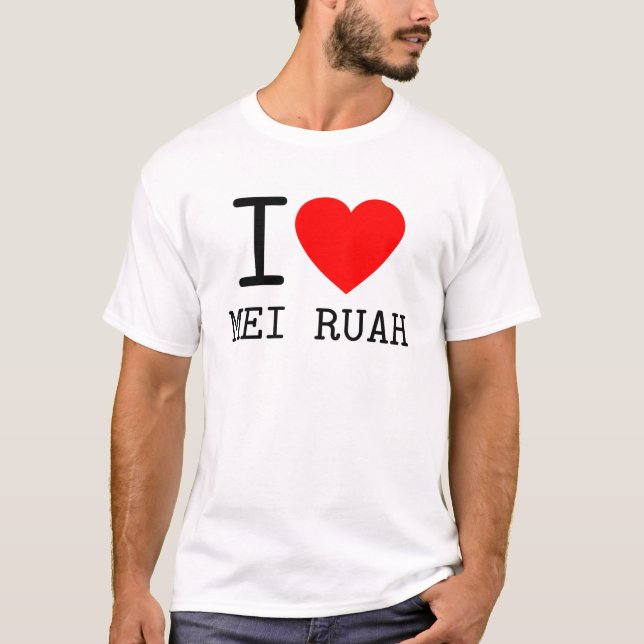 Camiseta I love Mei Ruah Österreich Dialekt (Frente)