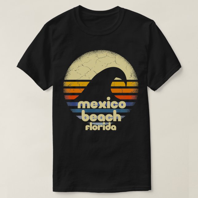 Camiseta I Love Meico Beach Florida Ocean Wave FL  (Frente do Design)