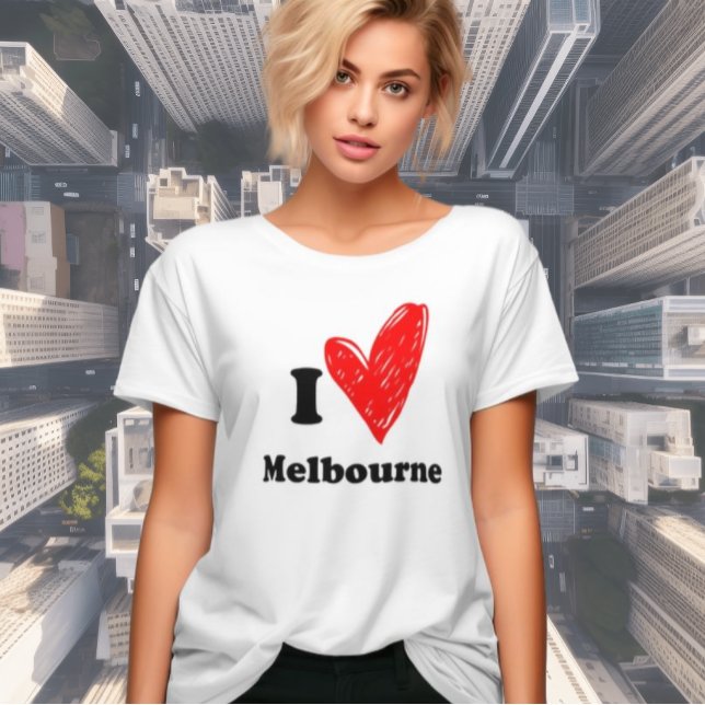 Camiseta I love Melbourne (Criador carregado)