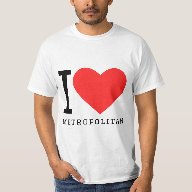 Camiseta I love metropolitan (Frente)