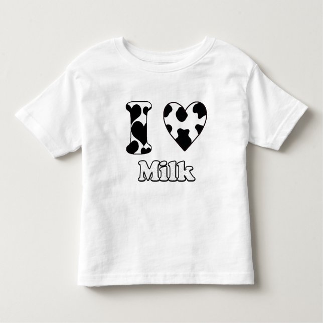 Camiseta I love milk (Frente)