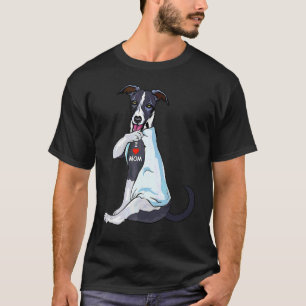 Camiseta I Love Mom Tattoo Whippet Mom Dog Women