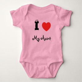 Camiseta I love my aunt romper.
