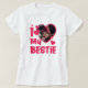 Camiseta I Love My Bestie Personalized Photo (Frente do Design)