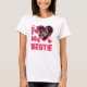 Camiseta I Love My Bestie Personalized Photo (Frente)