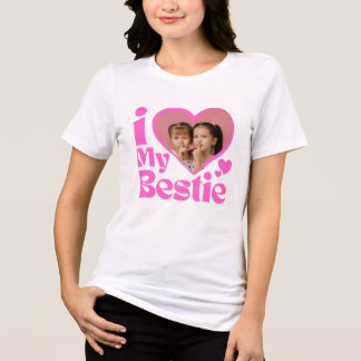 Camiseta I Love My Bestie Photo Custom 