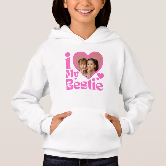 Camiseta I Love My Bestie Photo Custom  (Frente)