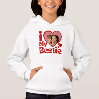Camiseta I Love My Bestie Photo Custom  Tri-Blend Shirt