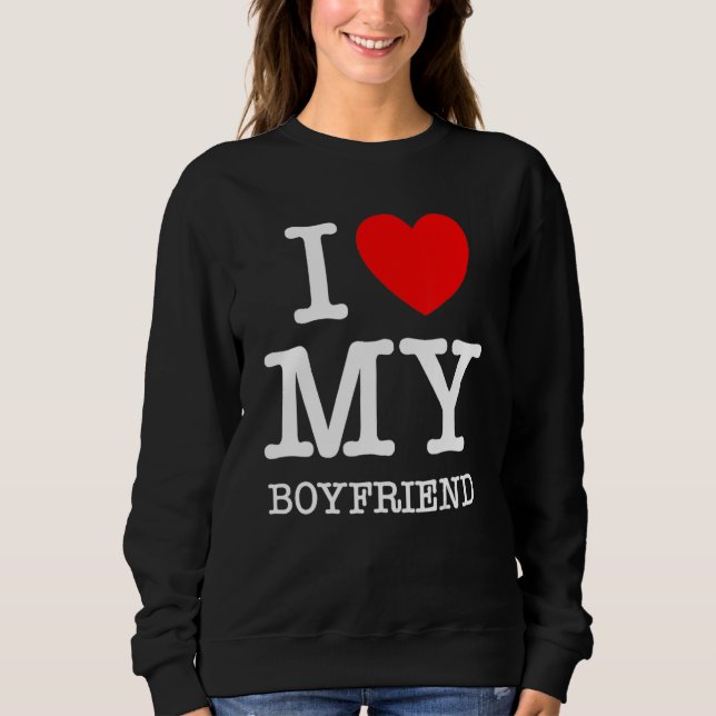 Camiseta I Love My Boyfriend I Heart My Girlfriend GF Valen (Frente)