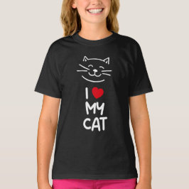Camiseta I love my cat