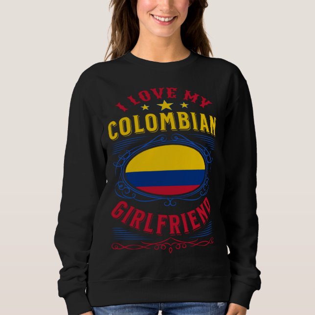 Camiseta I love my Colombian girlfriend (Frente)