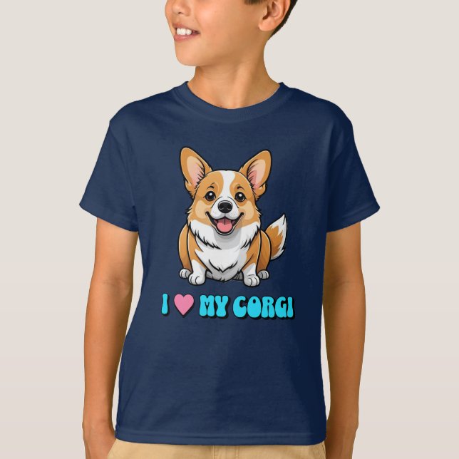 Camiseta I Love My Corgi (Frente)
