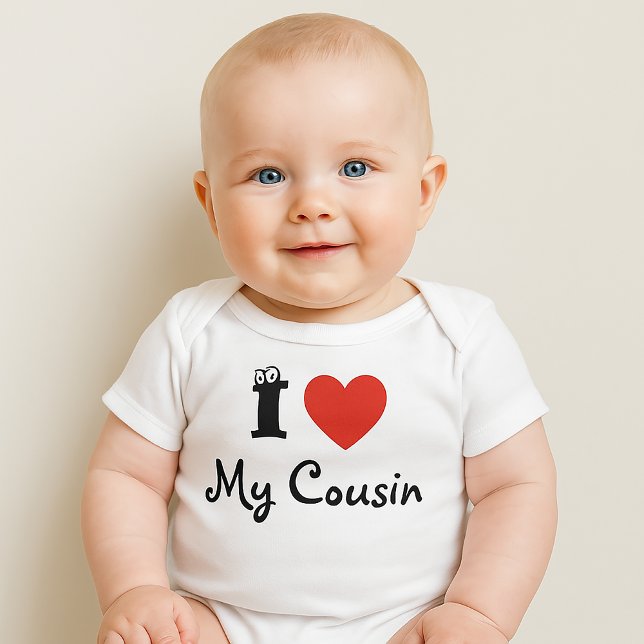 Camiseta I love my cousin romper (Criador carregado)