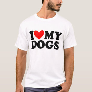 Camiseta i love my dog