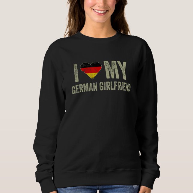 Camiseta I Love My German Girlfriend Germany Flag  Boyfrien (Frente)