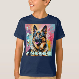 Camiseta I love my German Shepherd