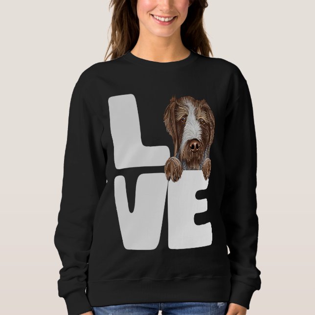 Camiseta I Love My German Wirehaired Pointer Dog (Frente)